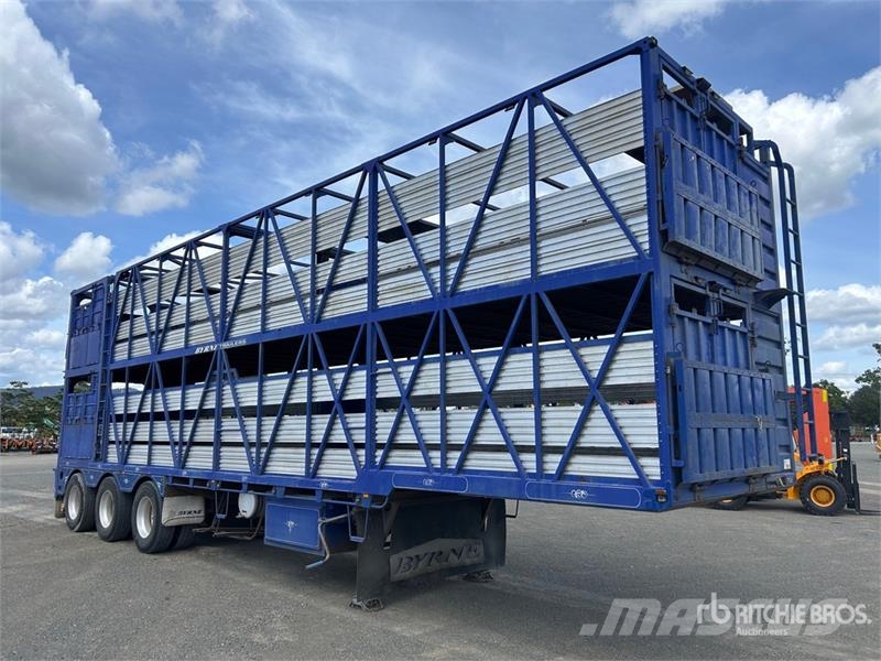 Byrne 12.3 m Tri/A Livestock Trailer Prikolice za prijevoz stoke