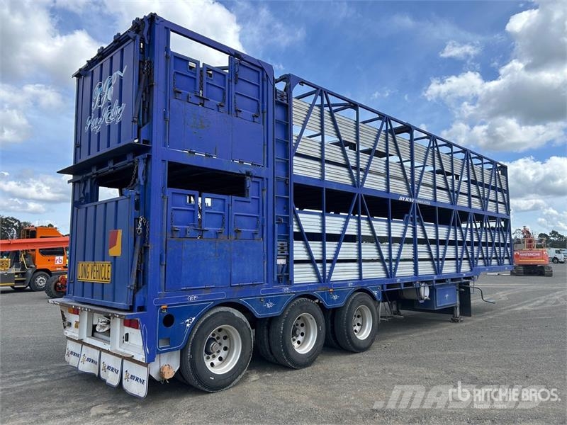 Byrne 12.3 m Tri/A Livestock Trailer Prikolice za prijevoz stoke