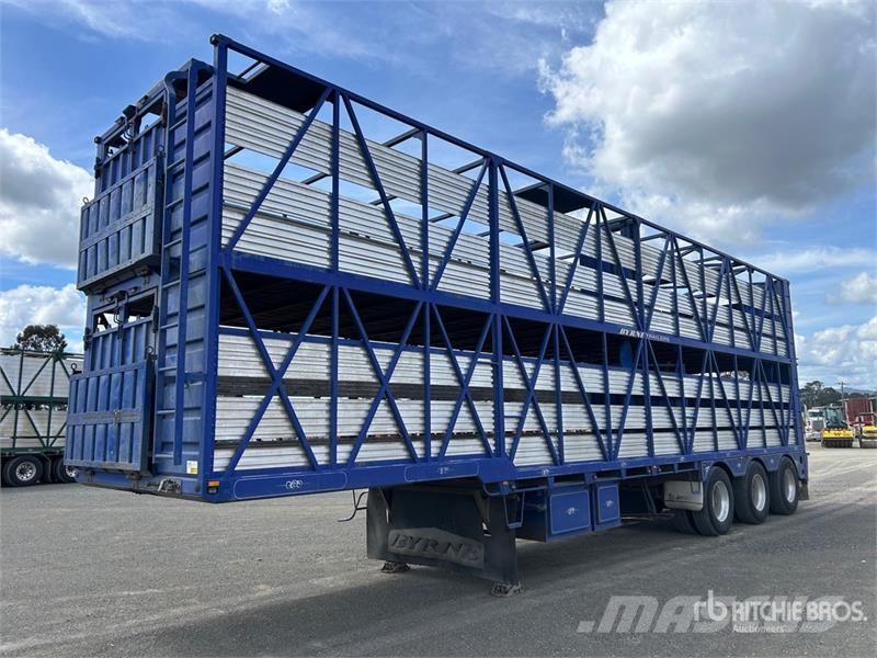 Byrne 12.3 m Tri/A Livestock Trailer Prikolice za prijevoz stoke