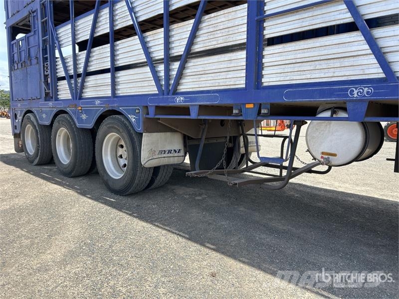 Byrne 12.3 m Tri/A Livestock Trailer Prikolice za prijevoz stoke