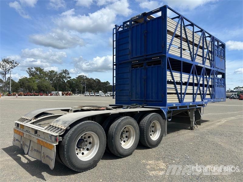  Byrne 6.3 m Tri/A B-Double Lead Livestock Trailer Prikolice za prijevoz stoke