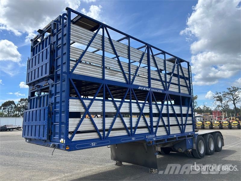  Byrne 6.3 m Tri/A B-Double Lead Livestock Trailer Prikolice za prijevoz stoke