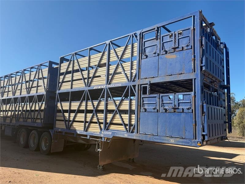  Byrne Tri/A B-Double Lead Livestock Trailer مقطورات نقل الحيوانات