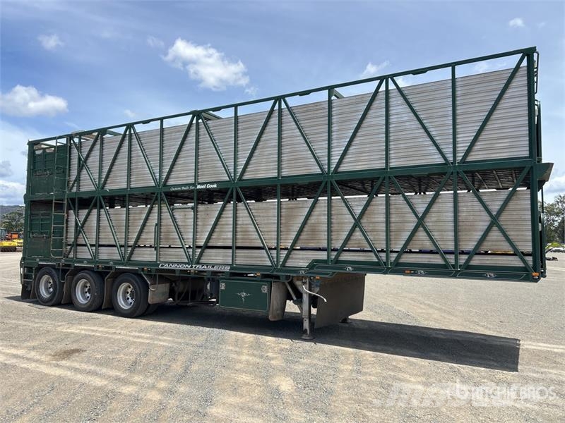 Cannon 12.3 m Tri/A Livestock Trailer Prikolice za prijevoz stoke