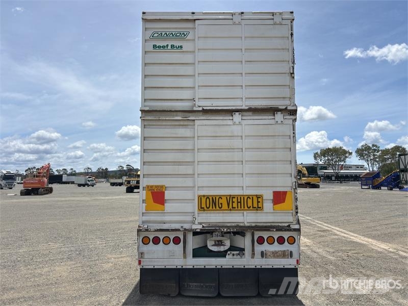 Cannon 12.3 m Tri/A Livestock Trailer Prikolice za prijevoz stoke