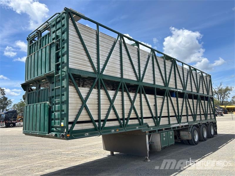 Cannon 12.3 m Tri/A Livestock Trailer Prikolice za prijevoz stoke