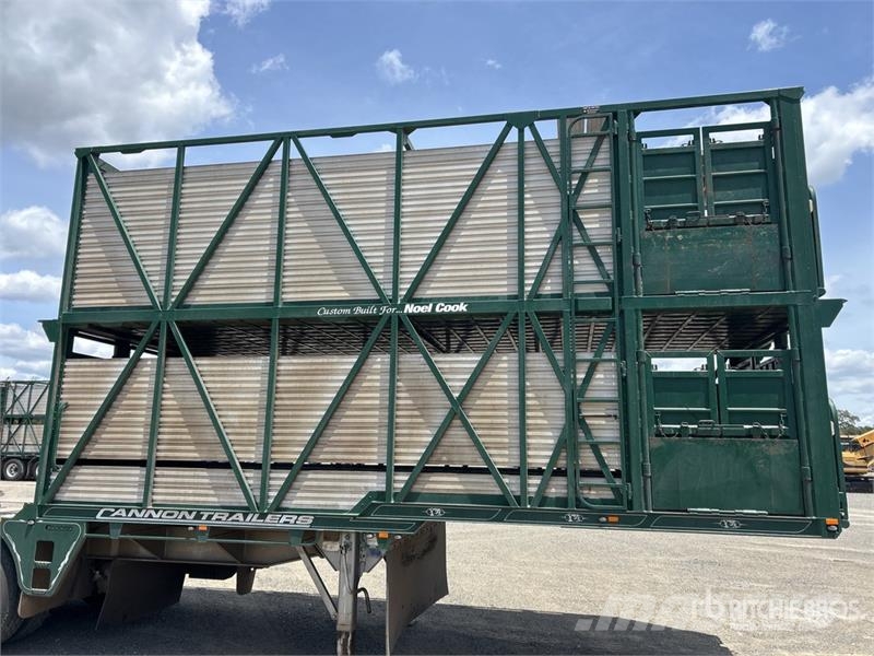 Cannon 6.2 m Tri/A B-Double Lead Livestock Trailer Prikolice za prijevoz stoke