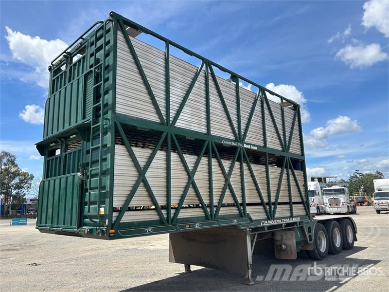 Cannon 6.2 m Tri/A B-Double Lead Livestock Trailer Prikolice za prijevoz stoke