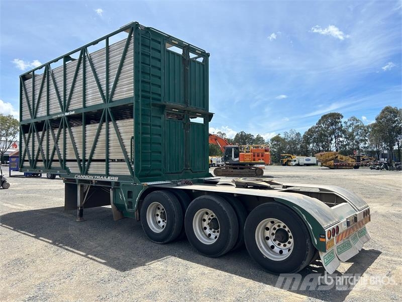 Cannon 6.2 m Tri/A B-Double Lead Livestock Trailer Prikolice za prijevoz stoke