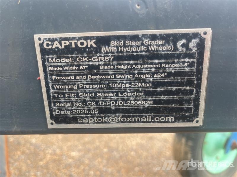 Captok CK-GR87 2200 mm Skid Steer Grader مكونات أخرى