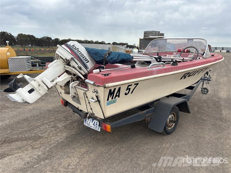 Caribbean 14 ft Bay Boat w/1987 Custom Made S/A Tr Drugi deli