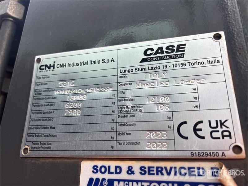 CASE 521G Wheel Loader Wheel loaders