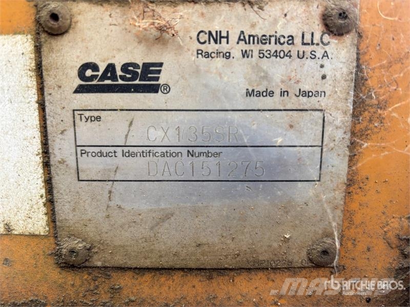 CASE cx135SR Tracked Excavator Lánctalpas kotrók