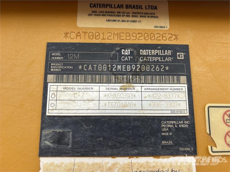 CAT 12M Motor Grader Grederji