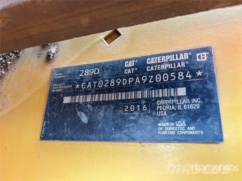 CAT 289D Lietoti riteņu kompaktiekrāvēji