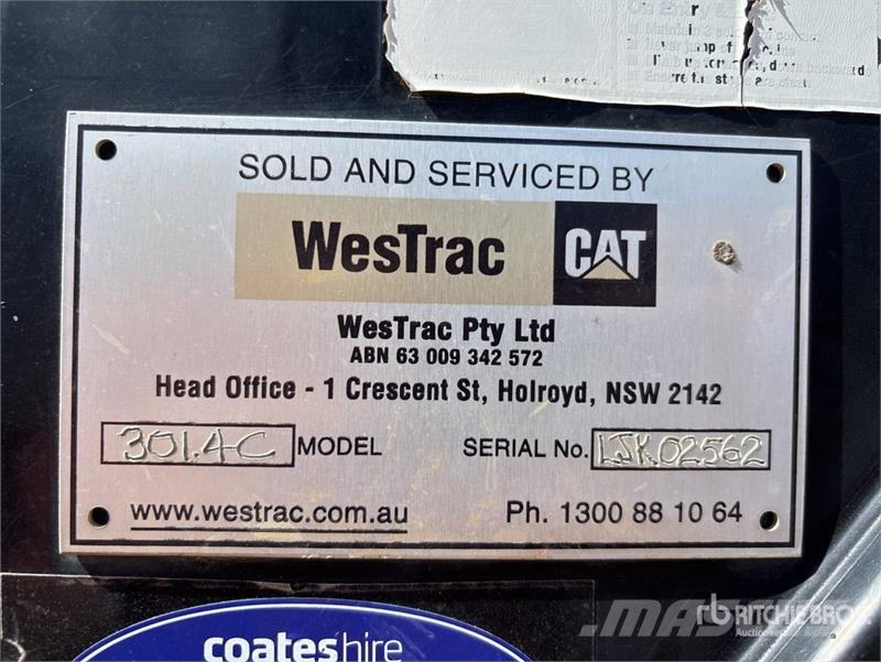 CAT 301.4C With Auswide Equipment Trailer Tracked Exca Crawler excavators