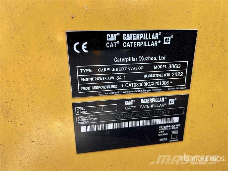 CAT 306D Mini Excavator 小型挖土機/掘鑿機<7t(小型挖掘機)