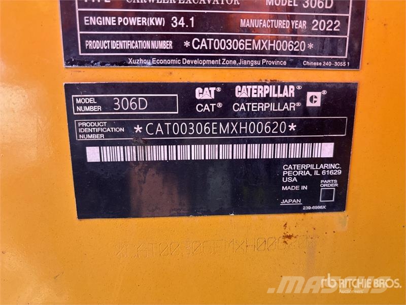 CAT 306D Mini Excavator Mini excavatoare < 7t