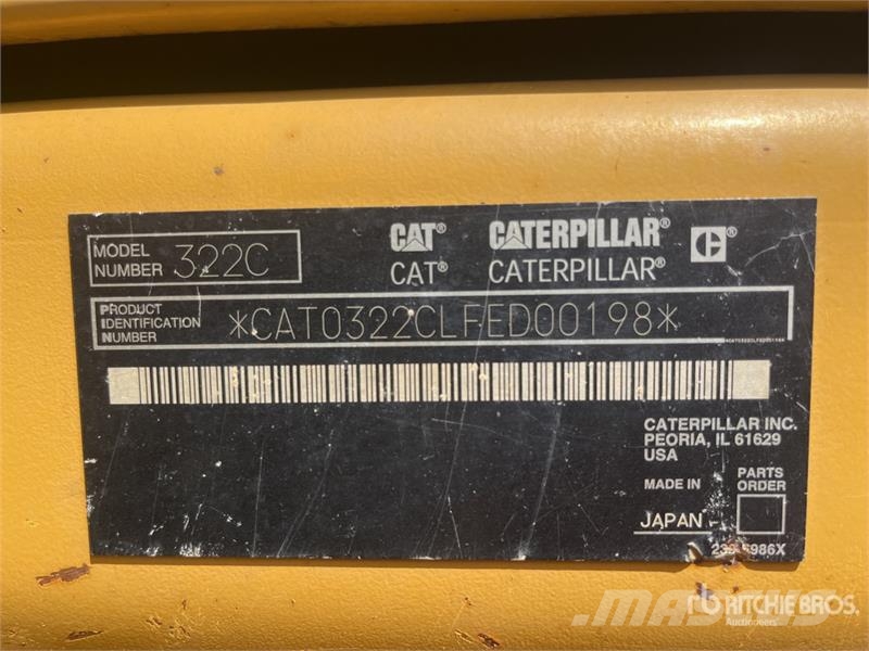 CAT 322C L Tracked Excavator Crawler excavators