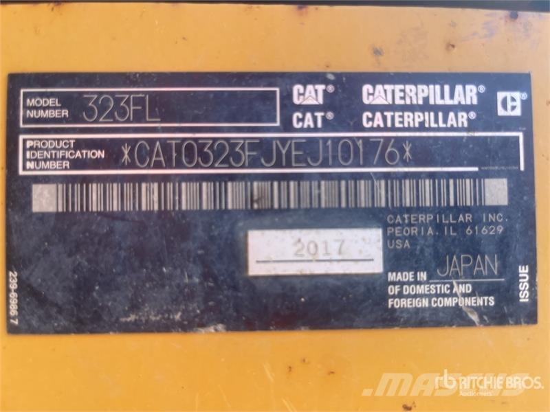 CAT 323F Tracked Excavator Crawler excavators