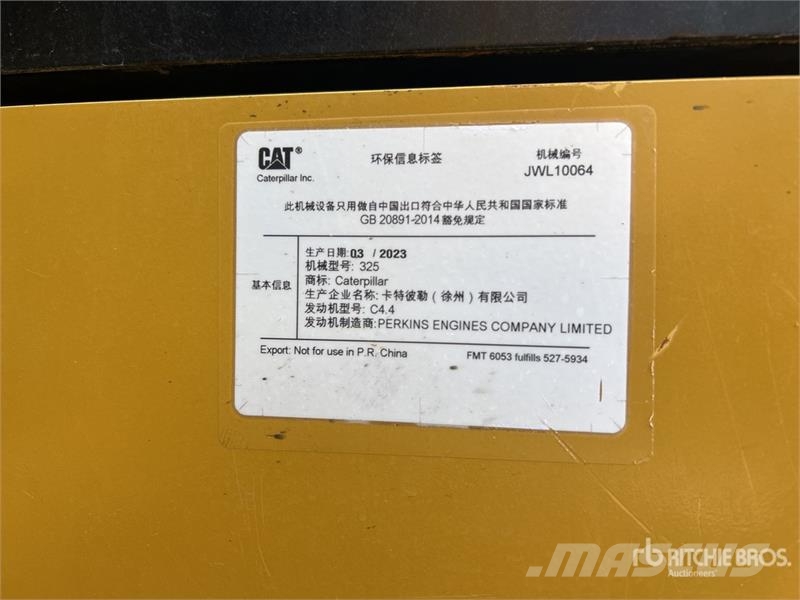 CAT 325 Tracked Excavator Raupenbagger