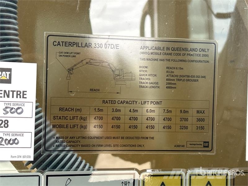 CAT 330 Tracked Excavator Beltegraver