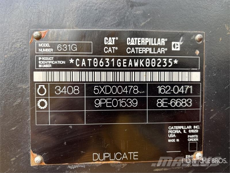 CAT 631G Strugači
