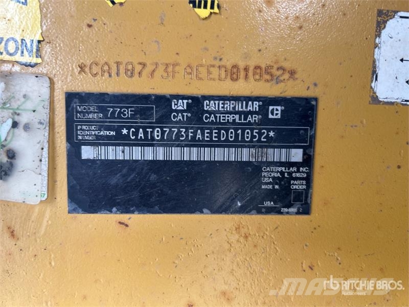 CAT 773F Haul Truck Шарнирно-сочленённые самосвалы