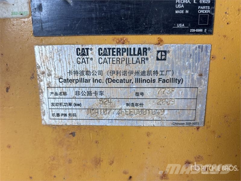 CAT 773F Haul Truck Zglobni damperi