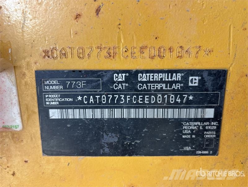 CAT 773F Haul Truck Шарнирно-сочленённые самосвалы