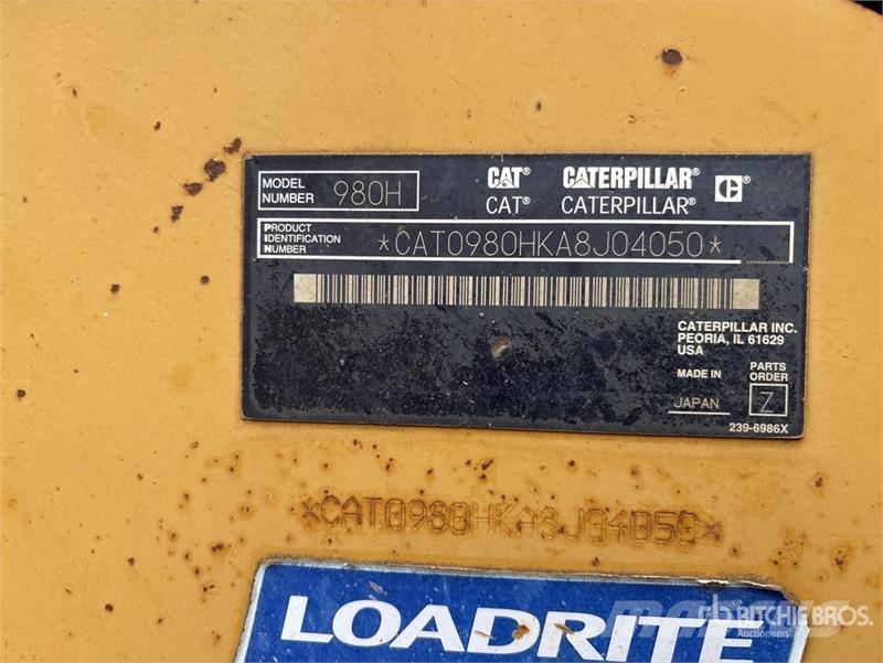 CAT 980 H Wheel Loader Wheel loaders
