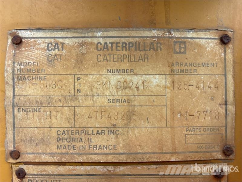 CAT CP-563C Padfoot Drum Compactor Ühe trumliga rullid