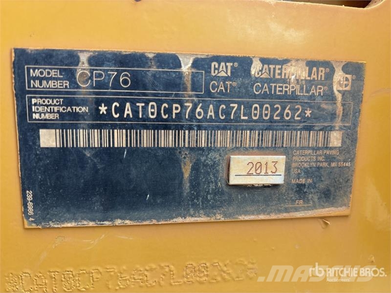 CAT CP76 Padfoot Drum Compactor مداحل أحادية الأسطوانة