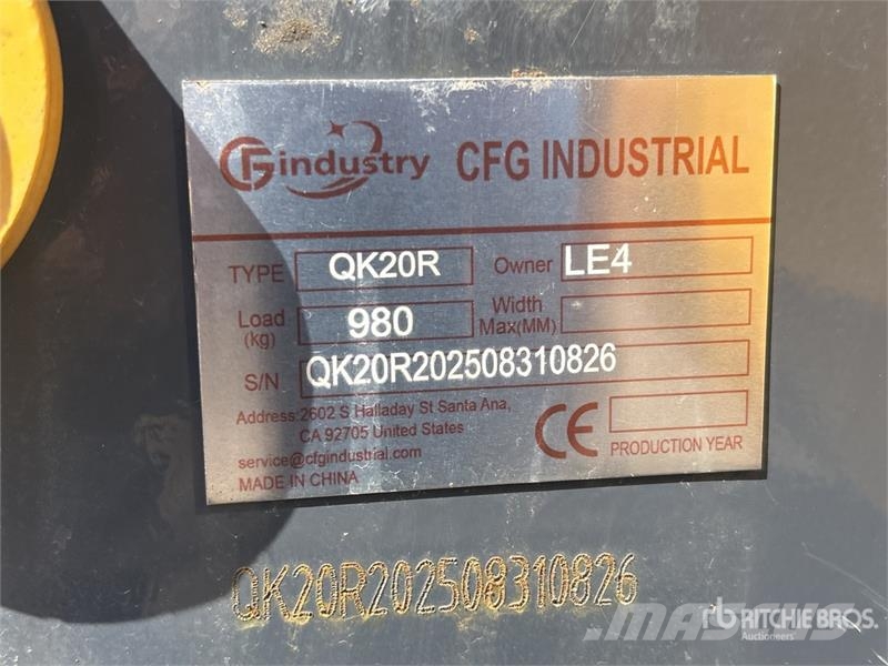 CFG Industrial QK20R Mini Excavator Mini rýpadla < 7t