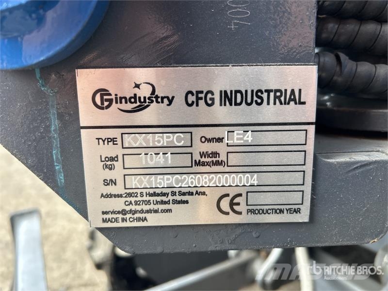 CFG KX15PC Mini Excavator (Unused) ミニ油圧ショベル 7t以下（ミニユンボ・ミニディガー）