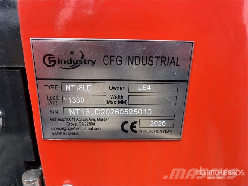 CFG NT18LD Mini Excavator (Unused) Mini excavators < 7t (Mini diggers)