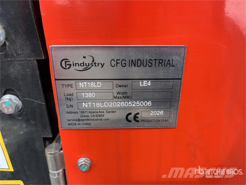CFG NT18LD Mini Excavator (Unused) Mini excavators < 7t (Mini diggers)