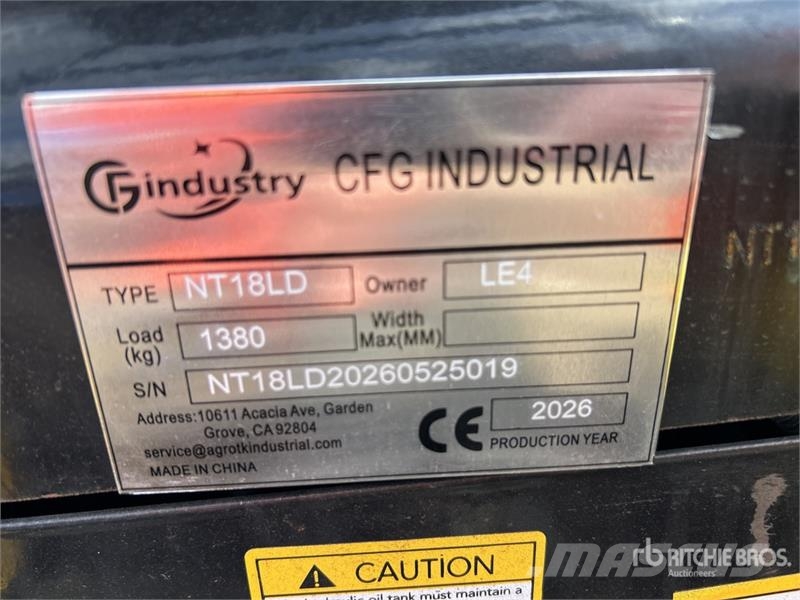 CFG NT18LD Mini Excavator (Unused) ミニ油圧ショベル 7t以下（ミニユンボ・ミニディガー）