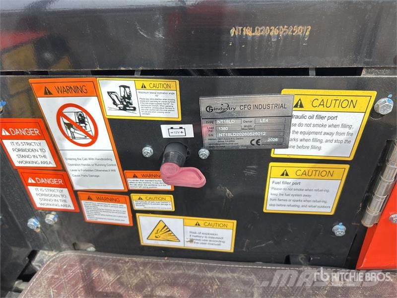 CFG NT18LD Mini Excavator (Unused) ミニ油圧ショベル 7t以下(ミニユンボ・ミニディガー)