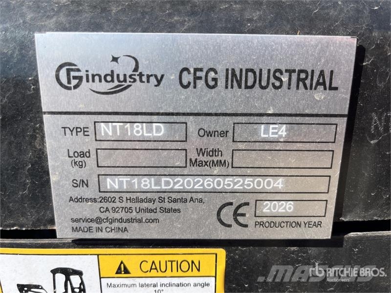 CFG NT18LD Mini Excavator (Unused) حفارات صغيرة أقل من 7 طن (حفارات صغيرة)