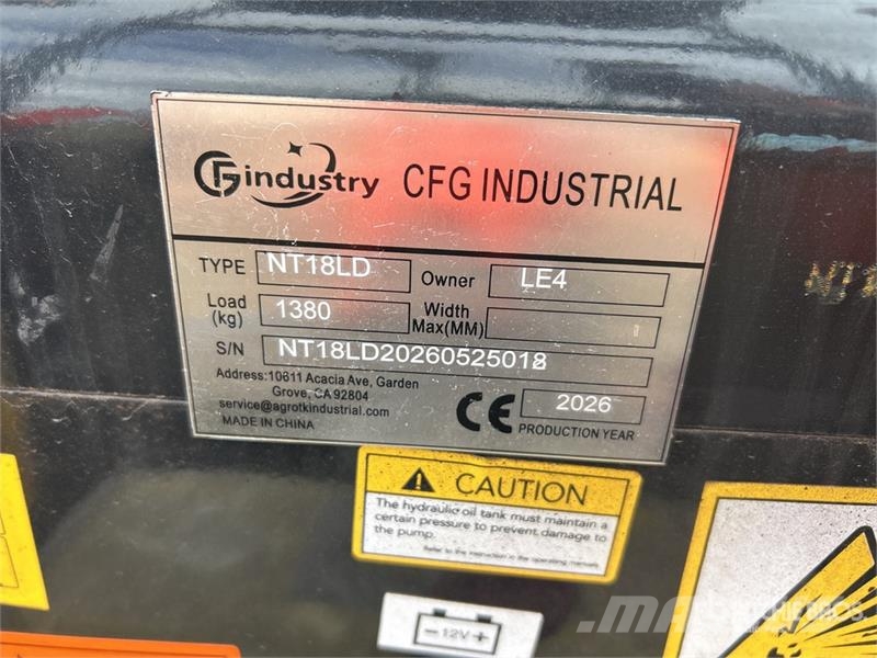 CFG NT18LD Mini Excavator (Unused) ミニ油圧ショベル 7t以下(ミニユンボ・ミニディガー)