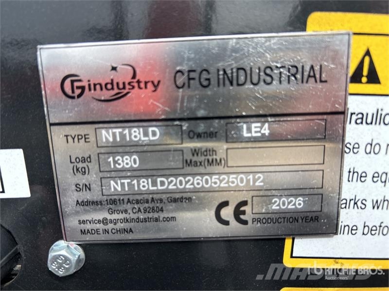CFG NT18LD Mini Excavator (Unused) ミニ油圧ショベル 7t以下(ミニユンボ・ミニディガー)