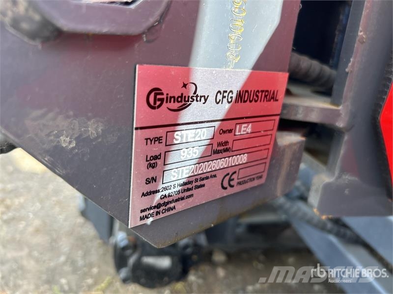CFG STE20 Mini Excavator (Unused) ミニ油圧ショベル 7t以下（ミニユンボ・ミニディガー）