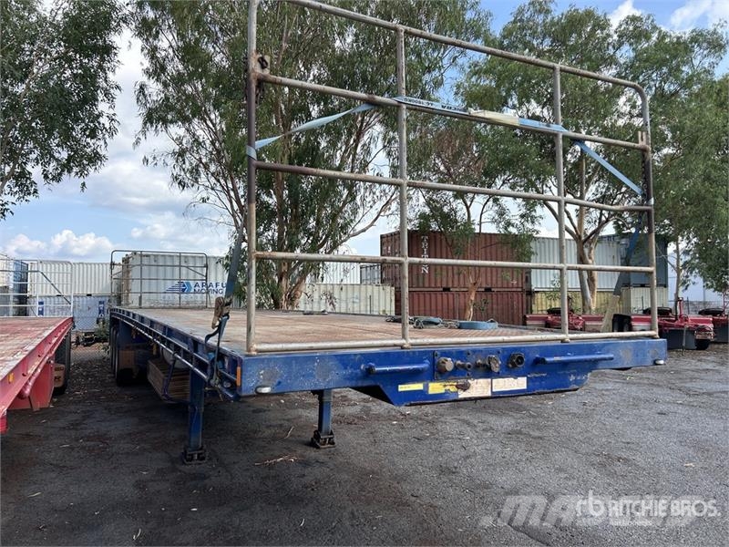 CIMC 13.4 m Tri/A Flatbed Trailer مقطوروات مسطحة/مفصلية الجوانب