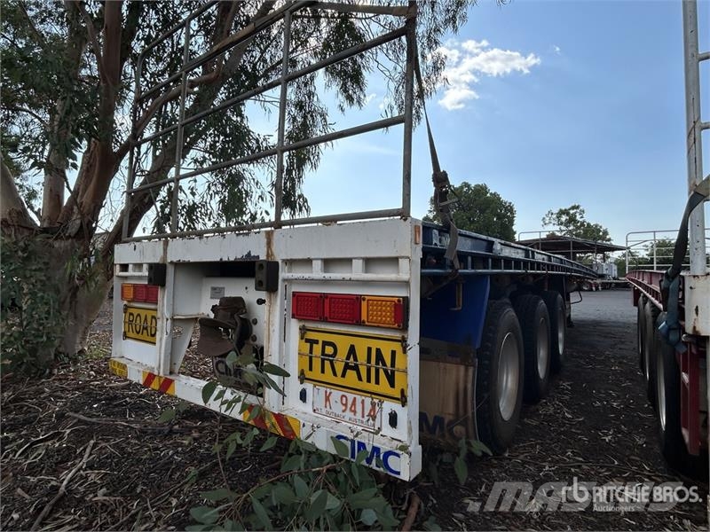 CIMC 13.4 m Tri/A Flatbed Trailer مقطوروات مسطحة/مفصلية الجوانب