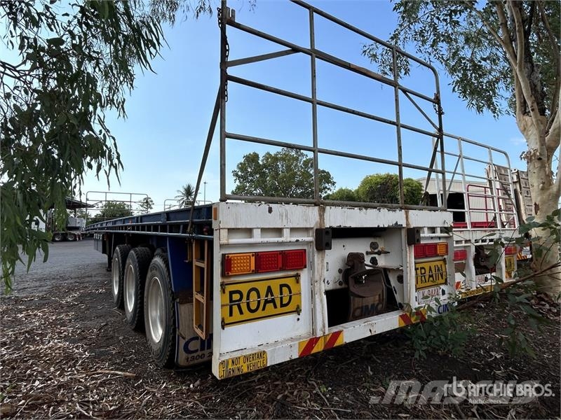 CIMC 13.4 m Tri/A Flatbed Trailer مقطوروات مسطحة/مفصلية الجوانب