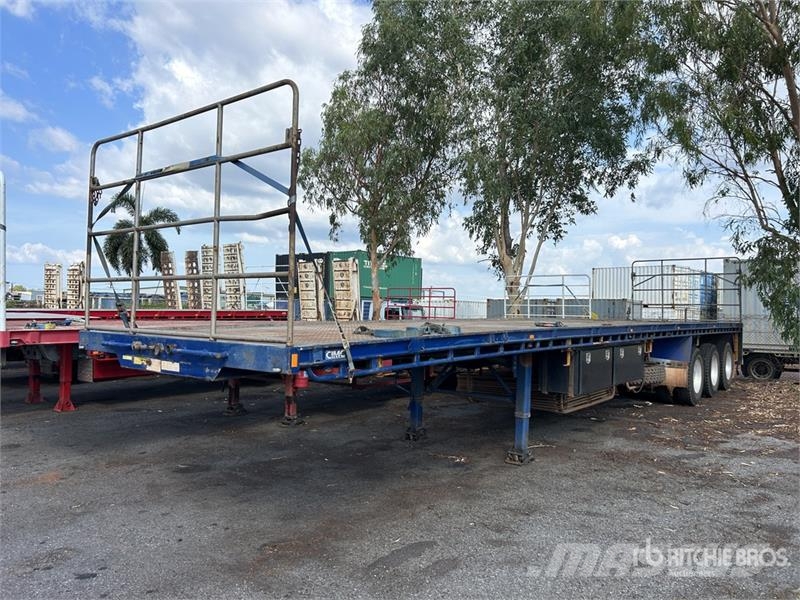 CIMC 13.4 m Tri/A Flatbed Trailer مقطوروات مسطحة/مفصلية الجوانب