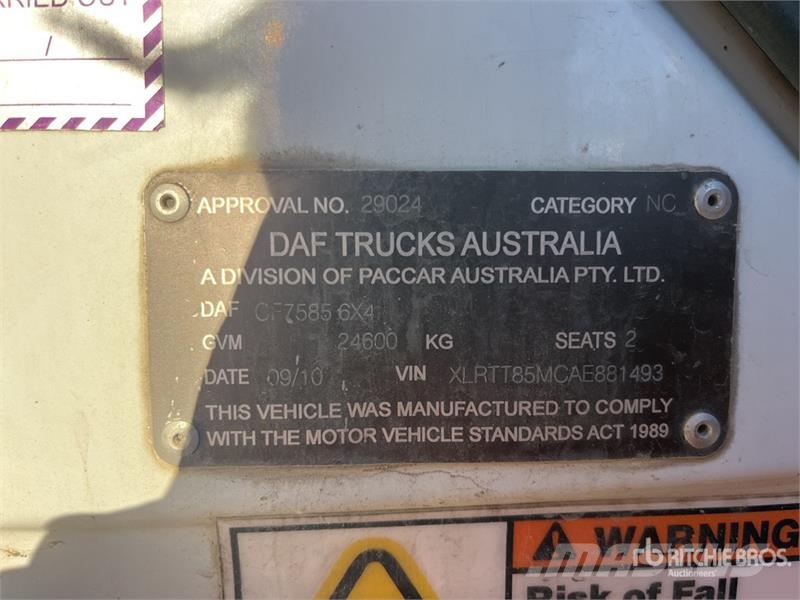 DAF CF7585 6x4 T/A Dump Truck Kiperi kamioni