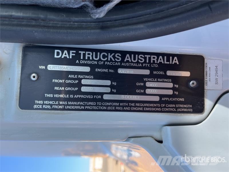 DAF CF85.510 Tractores (camiões)