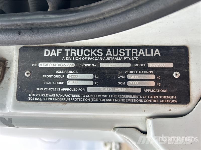 DAF CF85.510 8x4 Twin-Steer Flatbed Truck شاحنات مسطحة/مفصلية الجوانب